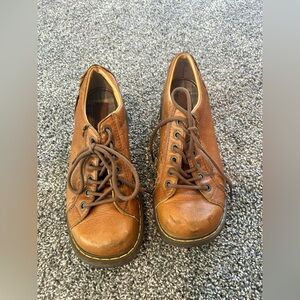 Dr. Martens Scalloped Edge Whiskey Brown Vintage 90’s Y2K Chunky Oxfords US W 8
